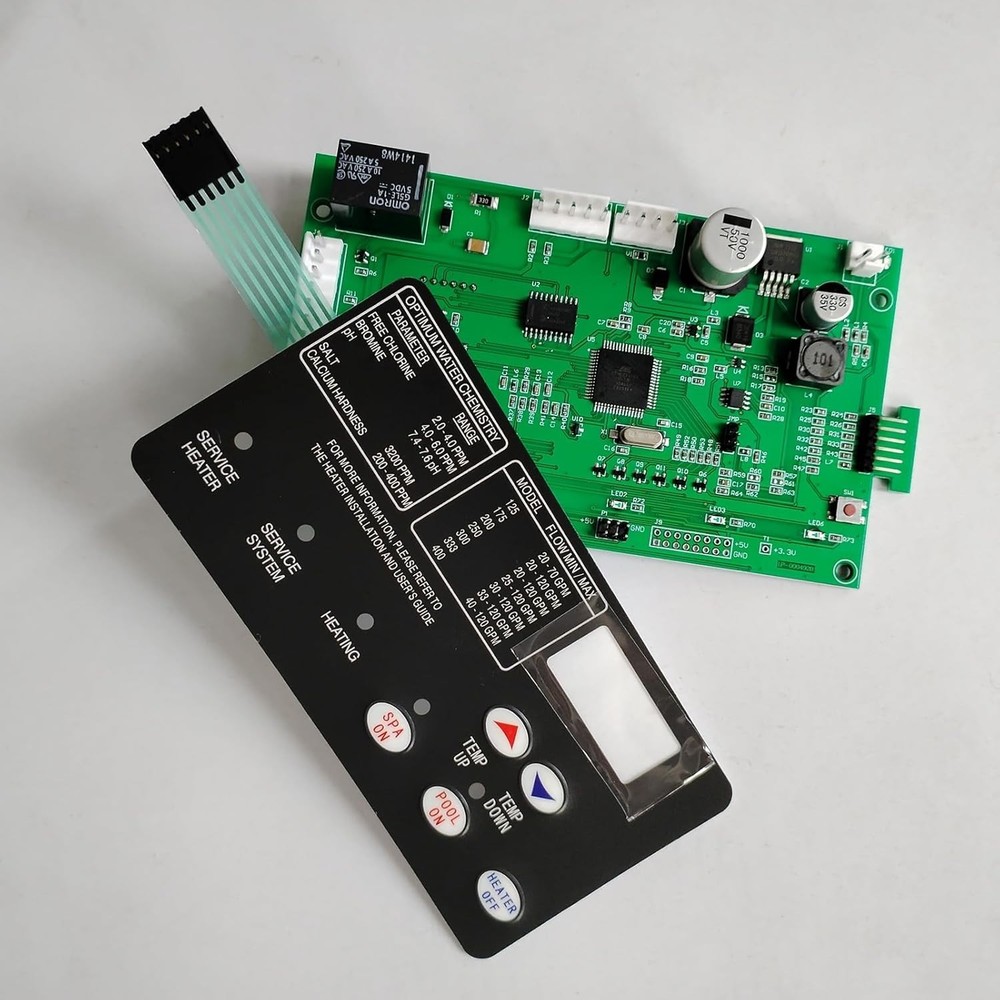 Upgraded Control Board Kit for Pentair Max-E-Therm Pool Heater with Switch Pad