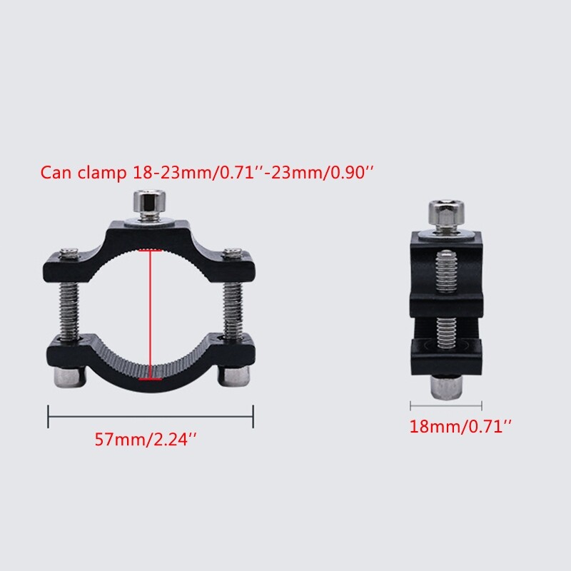 Flashlight Torch Mount LED Light Holder Clip Handlebar Screw Clip Clamp