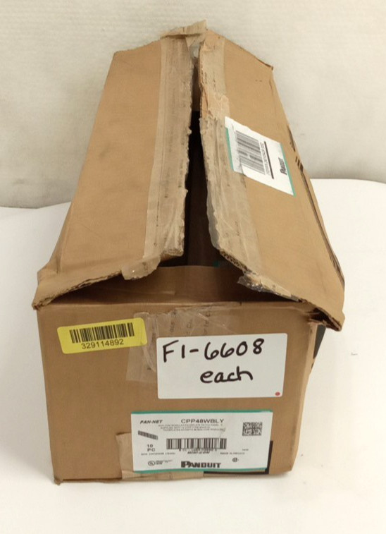 Panduit CPP48WBLY Mini-Com Modular Patch Panel with Faceplate 48 Port 2 RU Black