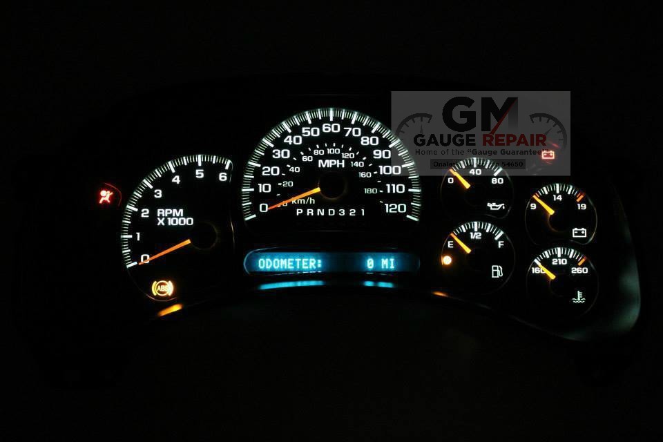 Speedo Gauge Bulbs to White LED Upgrade Package DIY for GM Trucks and SUVs 03-06