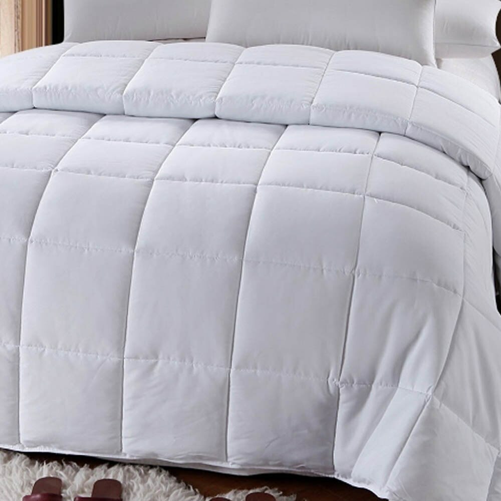 All Seasons White Down Alternative Comforter Hypoallergenic Micro Duvet Insert