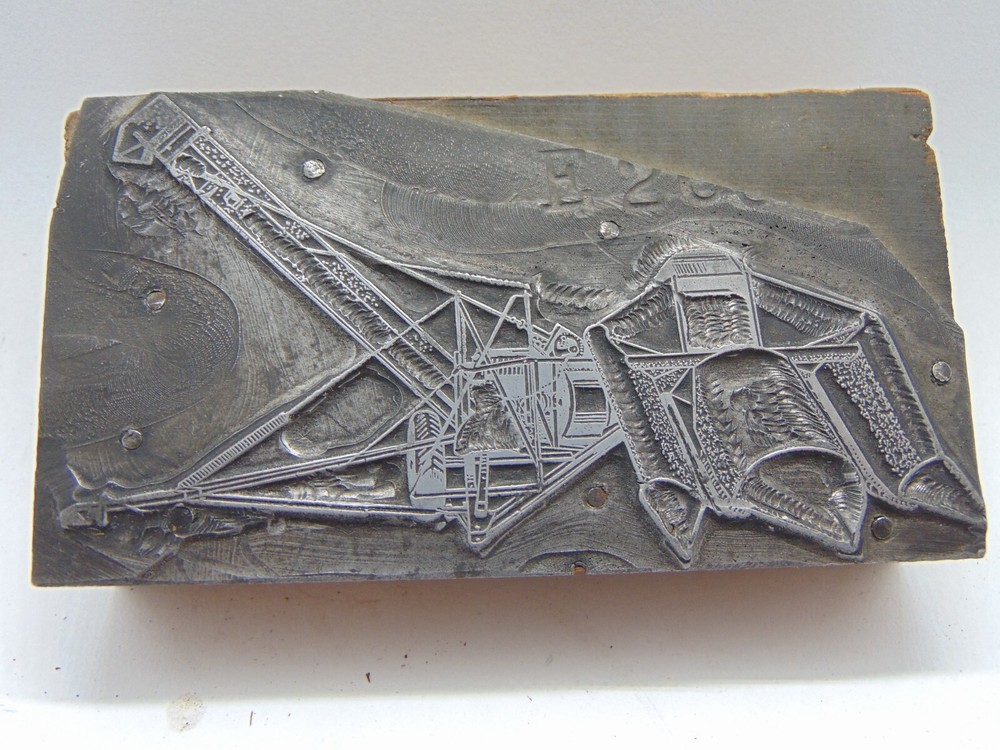 Printing Letterpress Printers Block Large Tractor Implement