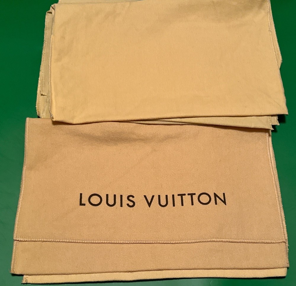 Authentic Louis Vuitton Dust Cover Bag, Beige “12x7” Envelope Type