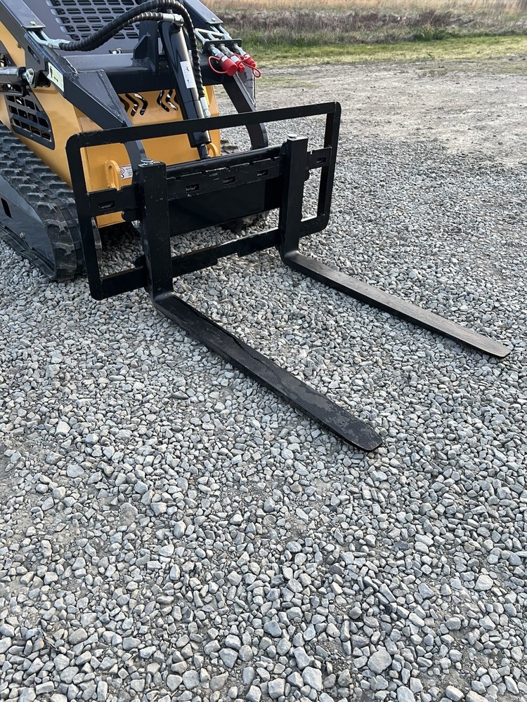 Pallet Fork Attachment Black Universal for Mini Skid Steer Loader
