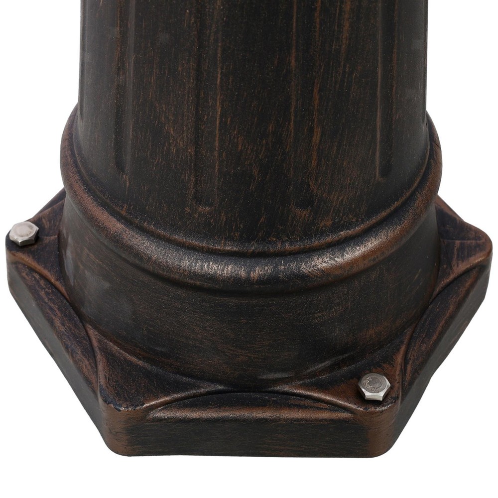 Decorative Modern Mailbox Post Combination Set Durable Cast Aluminum