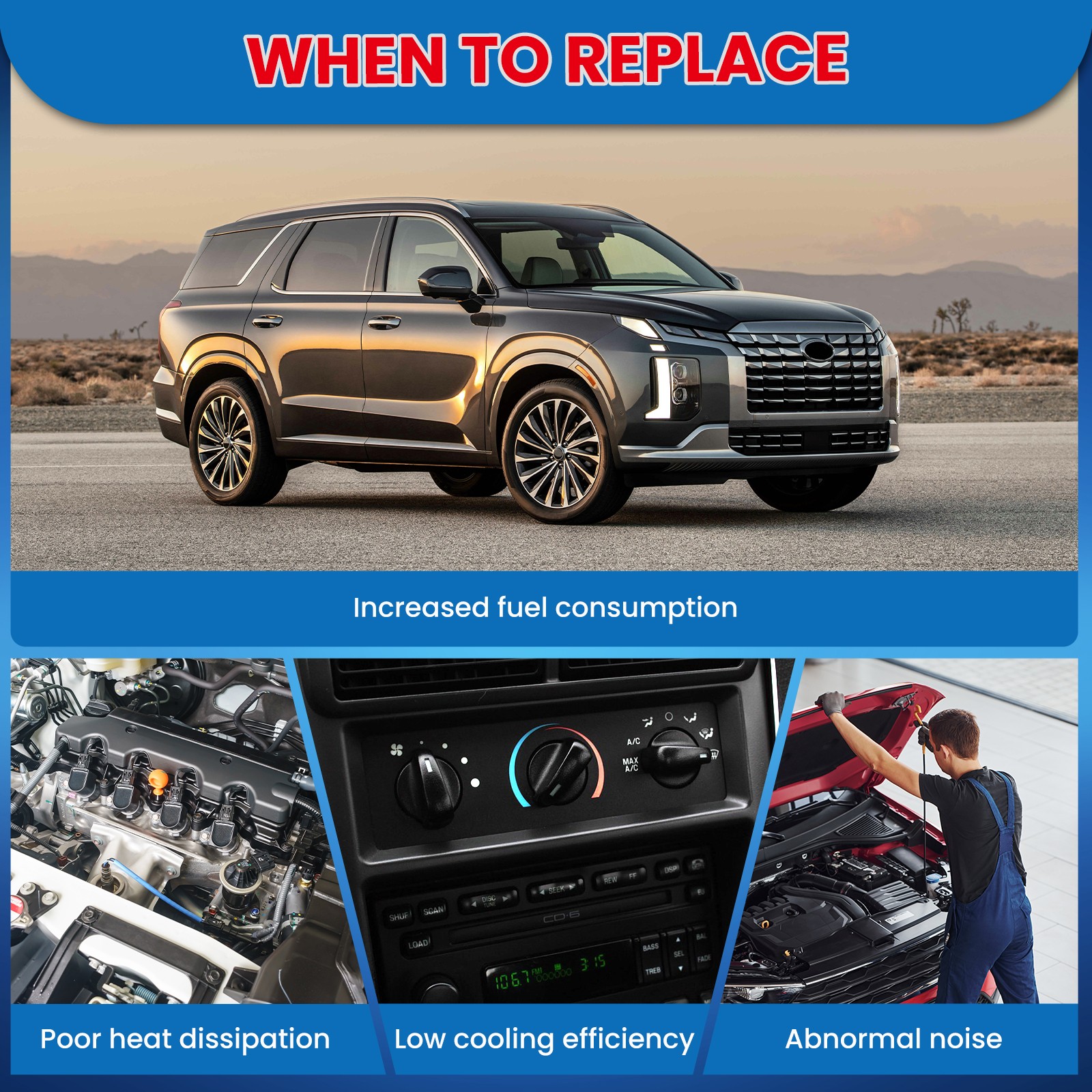 A/C Compressor for GMC Sierra Yukon Chevrolet Tahoe Silverado Suburban V8