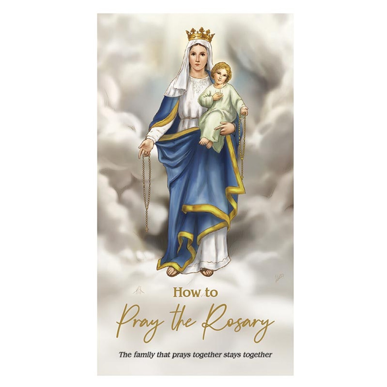 How to Pray the Rosary Trifold Card