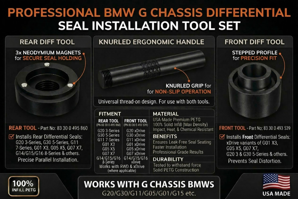 BMW G Chassis Differential Seal Installation Tool Set Front Rear