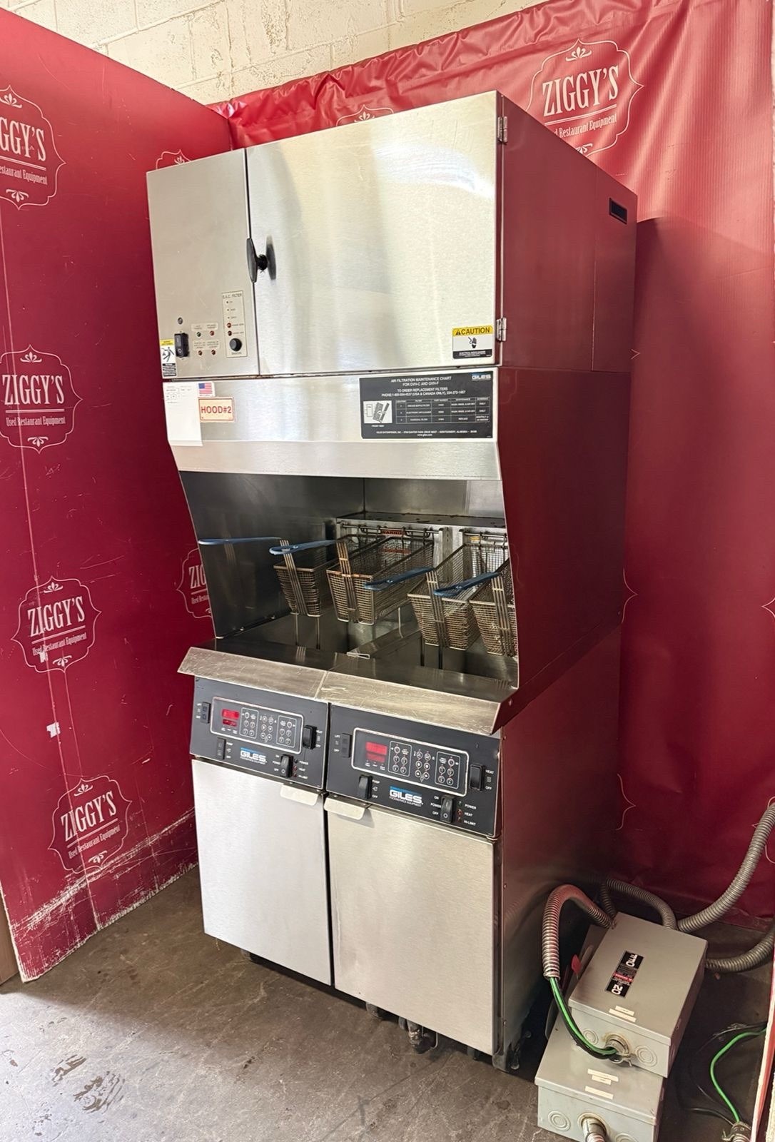 🚨 Giles GBF-2-50GVH double ventless fryer