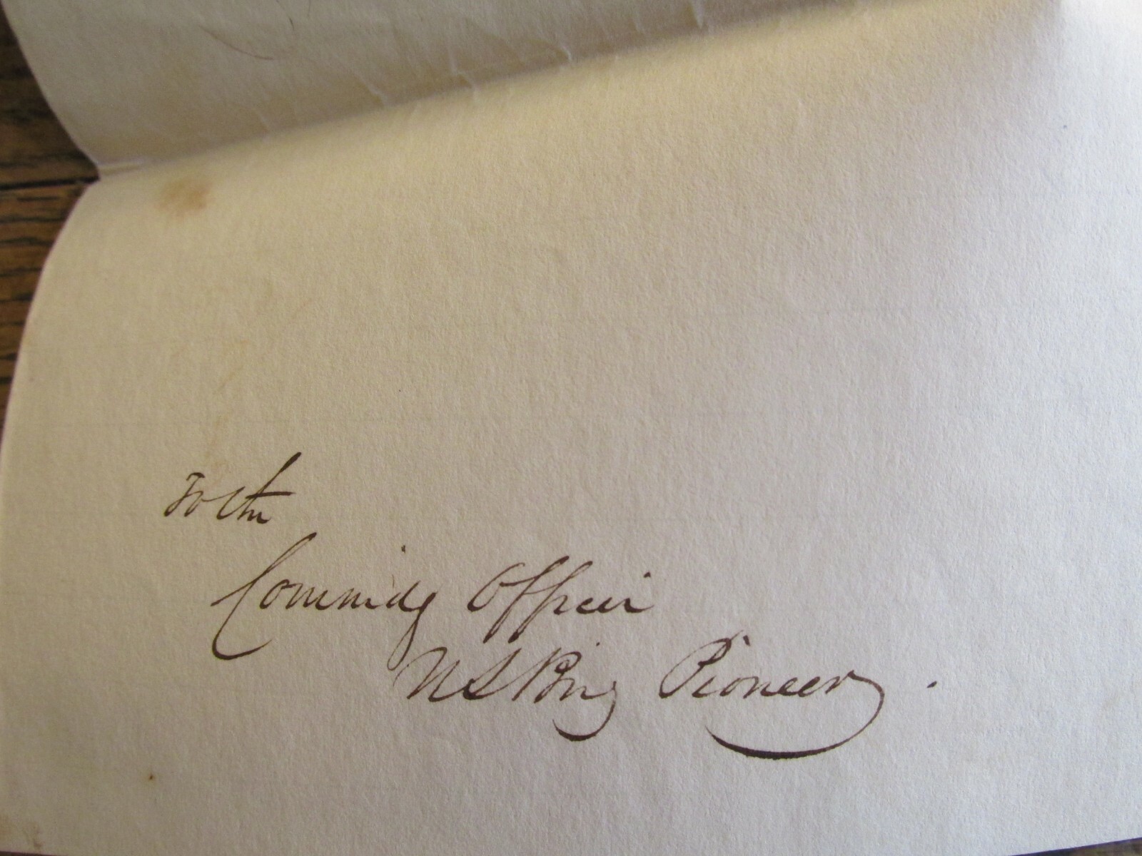 Antique Ephemera 1838 US Navy Yard NY Letter Document US Brig Pioneer Sea Cruise