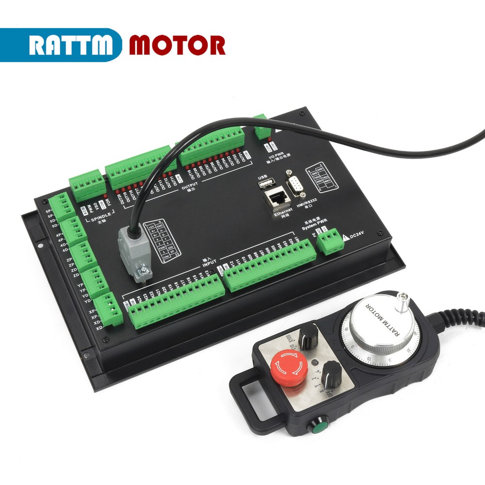【US】5 / 4 Axis CNC Motion Controller DDCS Offline Standalone&MPG&Power&Keyboard
