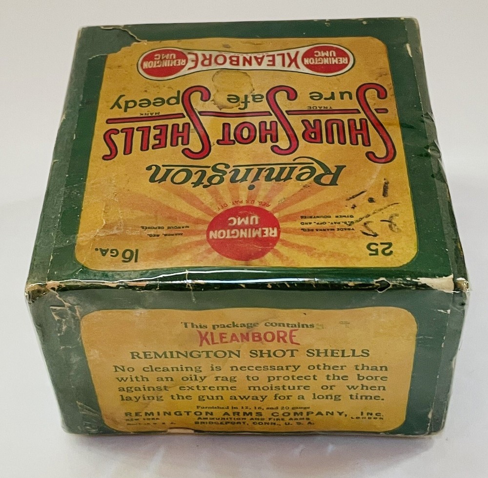 Remington 16 GA Kleanbore Shur Shot Shells, 2 Piece Empty Shell Box.