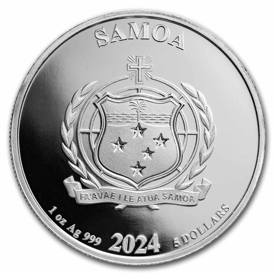 2024 Samoa 1 oz Silver Mr. Monopoly (with TEP)