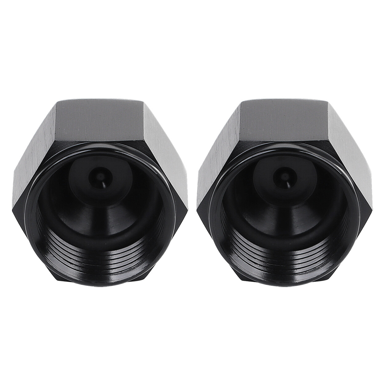 LokoCar 4AN 6AN 8AN 10AN Flare Cap Block off Fitting Plug Aluminum Black 2Pcs