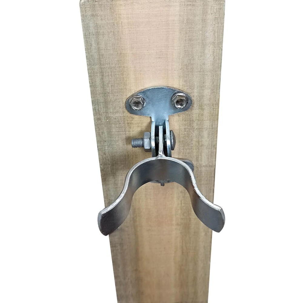 1-3/8" Flat Back Wall Mount Fork Gate Latch - Gate Latch Hardware with Screws or