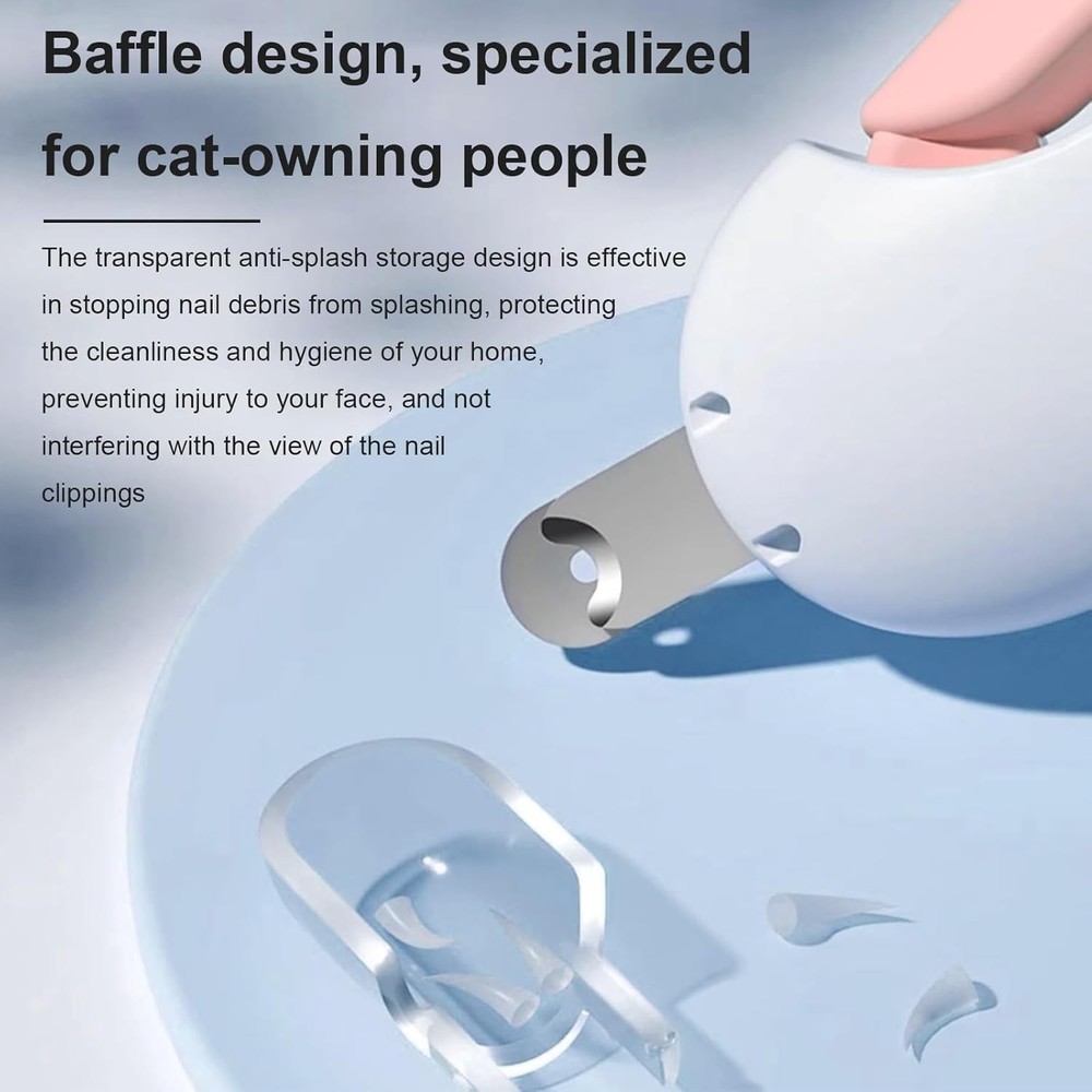 Adjustable Cat Nail Clipper to Avoid Excessive Cutting with Nail File
