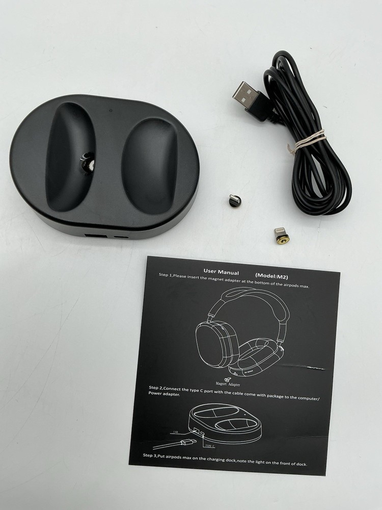 Model M2 Charging dock Compatible With Airpods Max, Magnet Adapter (open Box)