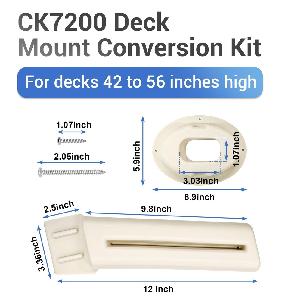 Upgrade Above Ground Pool Ladder CK7200 Deck Mount Conversion Kit Accessory
