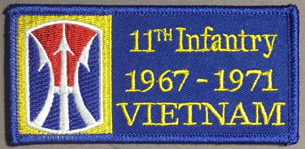Army 11th Infantry 1967-1971 Vietnam patch