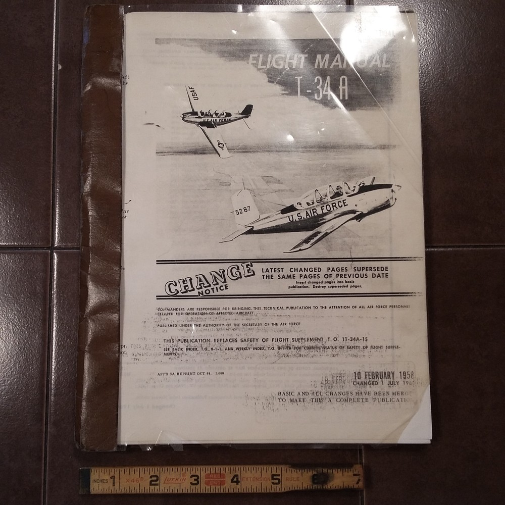 Beechcraft T-34A Mentor Flight Manual