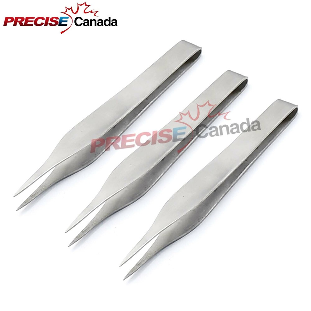 3 Pcs 3.5" Adson Tissue Forceps 1x2 Teeth Surgical, Plastic Surgical Instruments