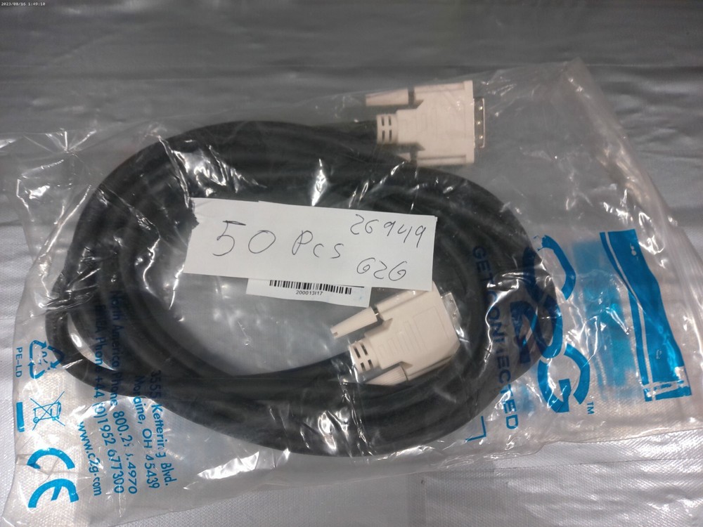 9.8ft (3m) DVI-I M/M Dual Link Digital/Analog Video Cable