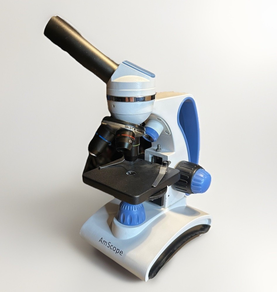 AmScope M150C Student Compound Monocular Microscope Working 40-1000x Strength!