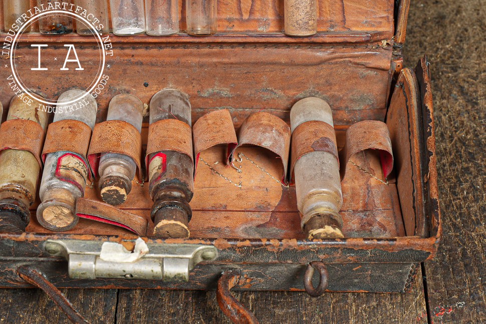 Late 19th Century Leather Apothecary Kit