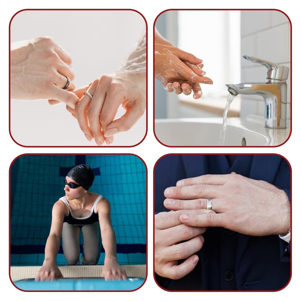 ElevateTech 14 Sizes Ring Sizer Adjuster for Loose 14 Sizes, Transparent