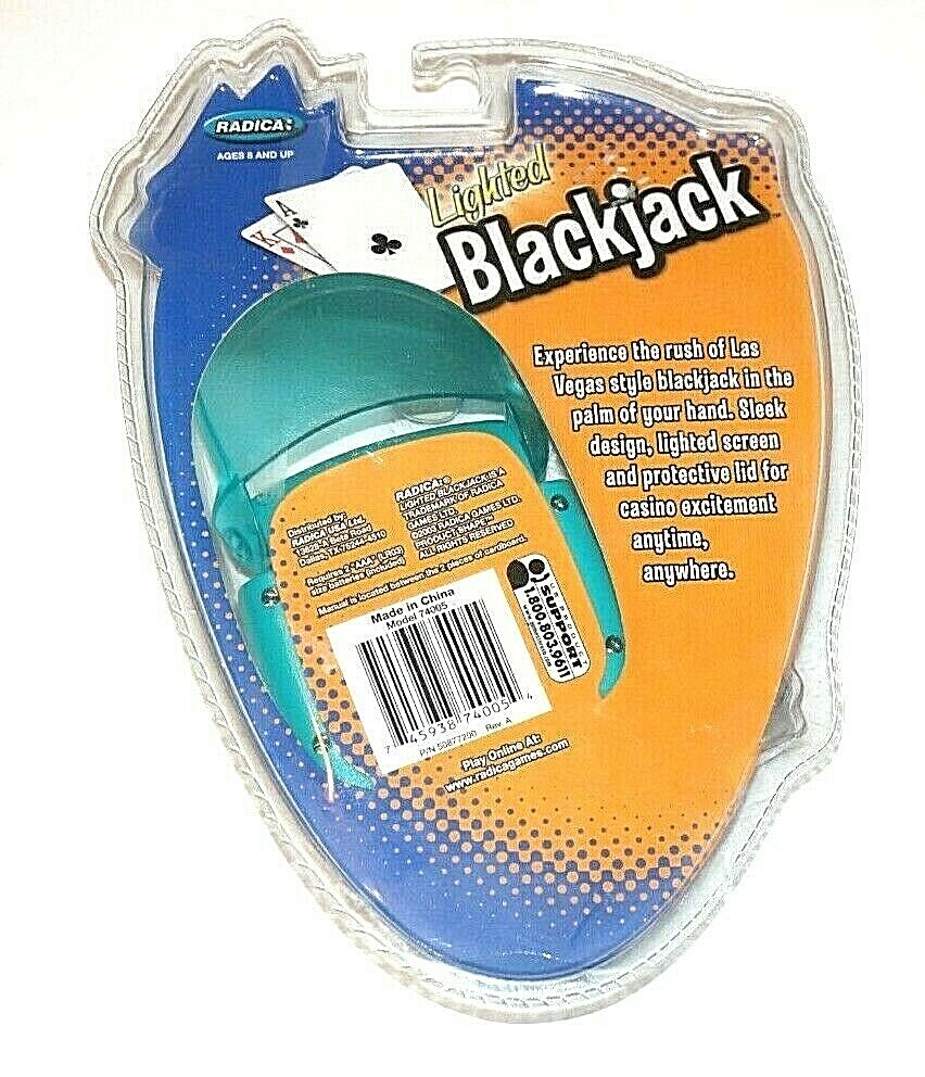 Lighted Blackjack Handheld Electronic Game Model: 74005 by Radica (2003) NEW