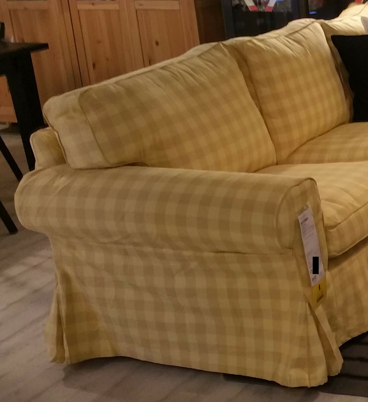 IKEA Ektorp SLIPCOVER Corner sofa 2+2 Cover SKAFTARP YELLOW for 4 Seat Sectional