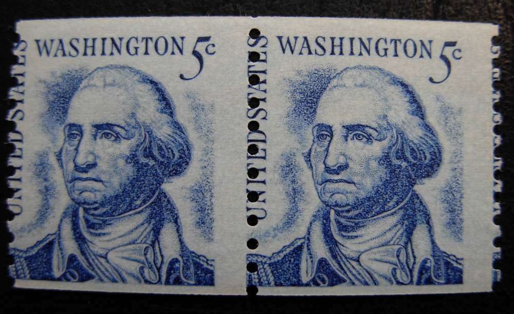 1304 Washington, Coil Misperf Error, Mint  NH #8