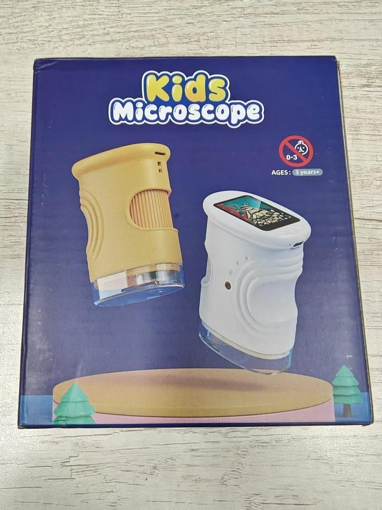 Kids’ 1000X Microscope with Rechargeable Battery and IPS Screen - STEM Learning