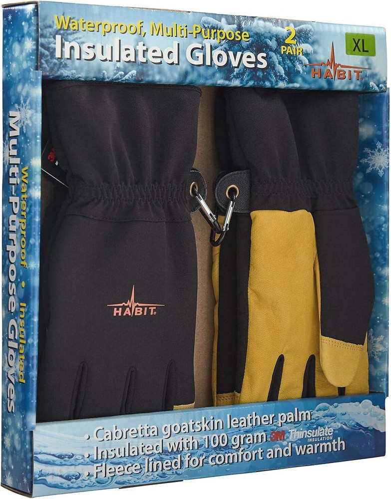 Waterproof Multi-Purpose Insulated Gloves (Extra Large)