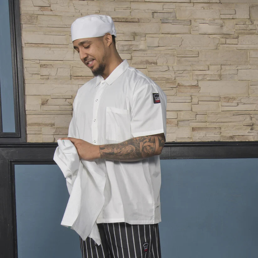 WINCO Chef Shirt White, Extra Large