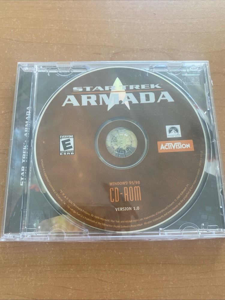 Star Trek Armada CD-ROM Computer Game 2000 Activision D