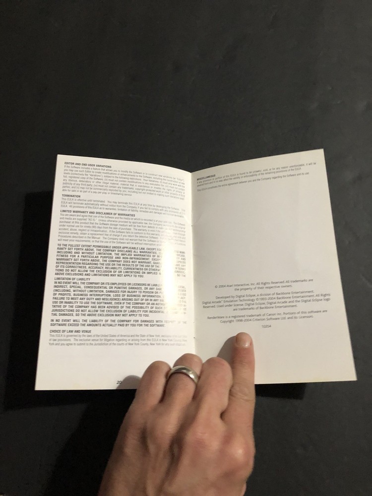 atari anthology ps2 manual Only