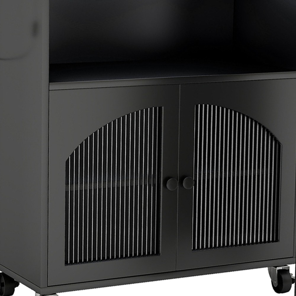 Modern Kitchen Island With Storage Rolling Cart