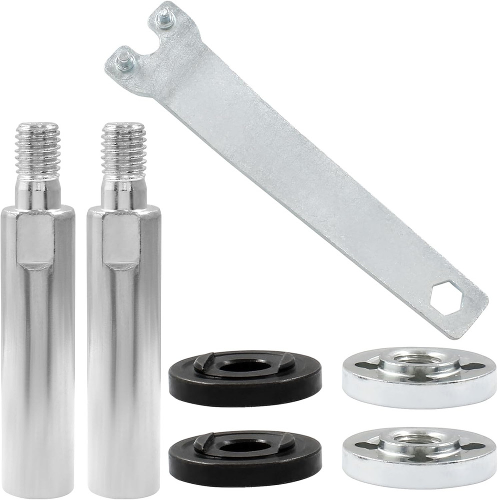 2 Sets Angle Grinder Extension Shaft Set, M10 Thread Angle Grinder Extension ...