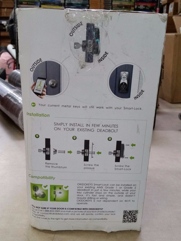 OKIDOKEYS Smart Lock System Smart Reader Classic Access-Pack Bluetooth RFID