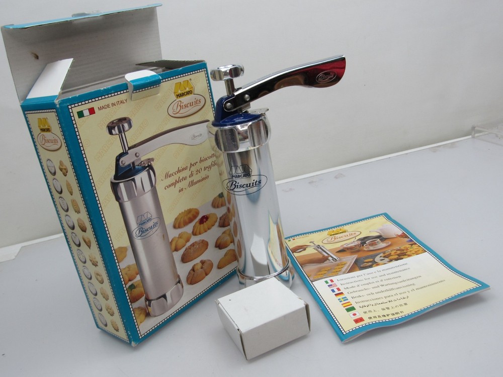 Marcato Biscuits Cookie Press Italy 20 Discs