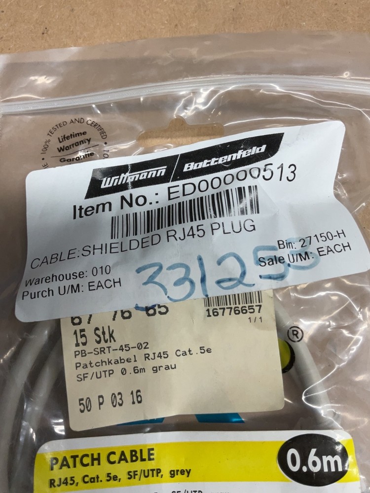 Maxxtrio Ethernet Patch Cable RJ45, Cat. 5e, SG/UTP #4009X112