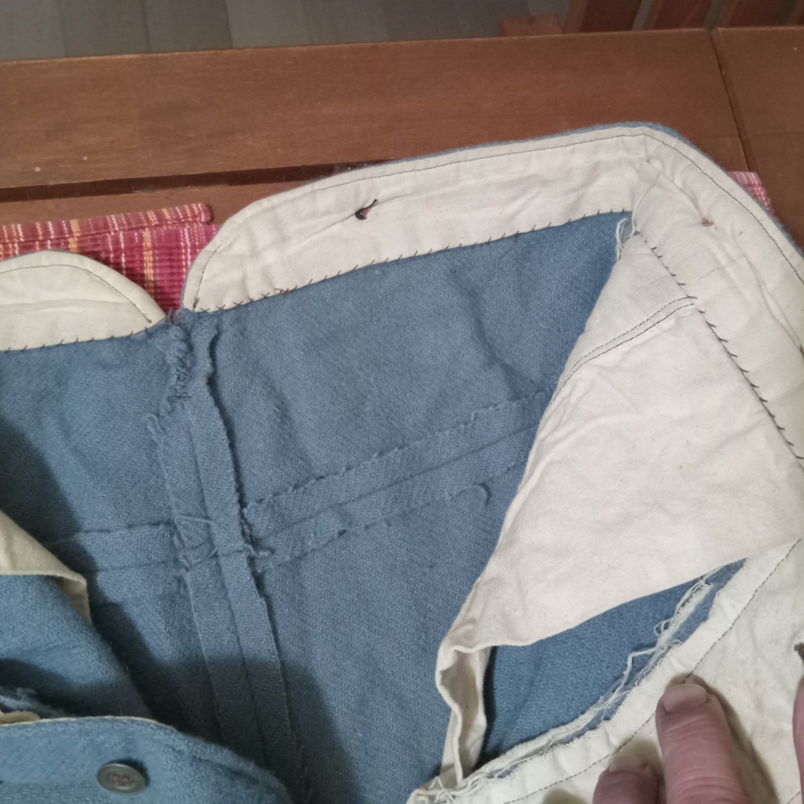 Vintage Civil War Reenactment Union Infantry Wool Trousers Used