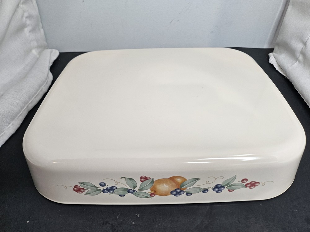Corning Ware Abundance 4 Quart Open Roaster Excellent