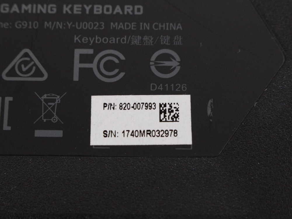 Logitech G910 Orion Spectrum Mechanical Replacement KEY CAP ONLY Keyboard