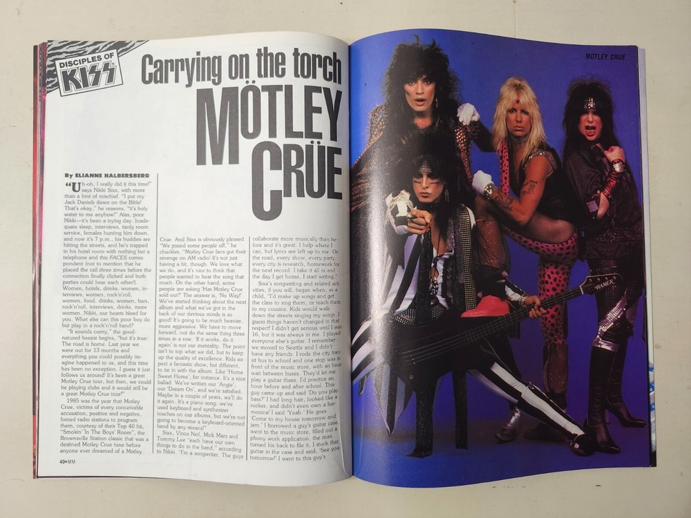 KISS RARE Vintage 1986 Metal Muscle Faces Rocks Tribute With Posters + Pull Outs