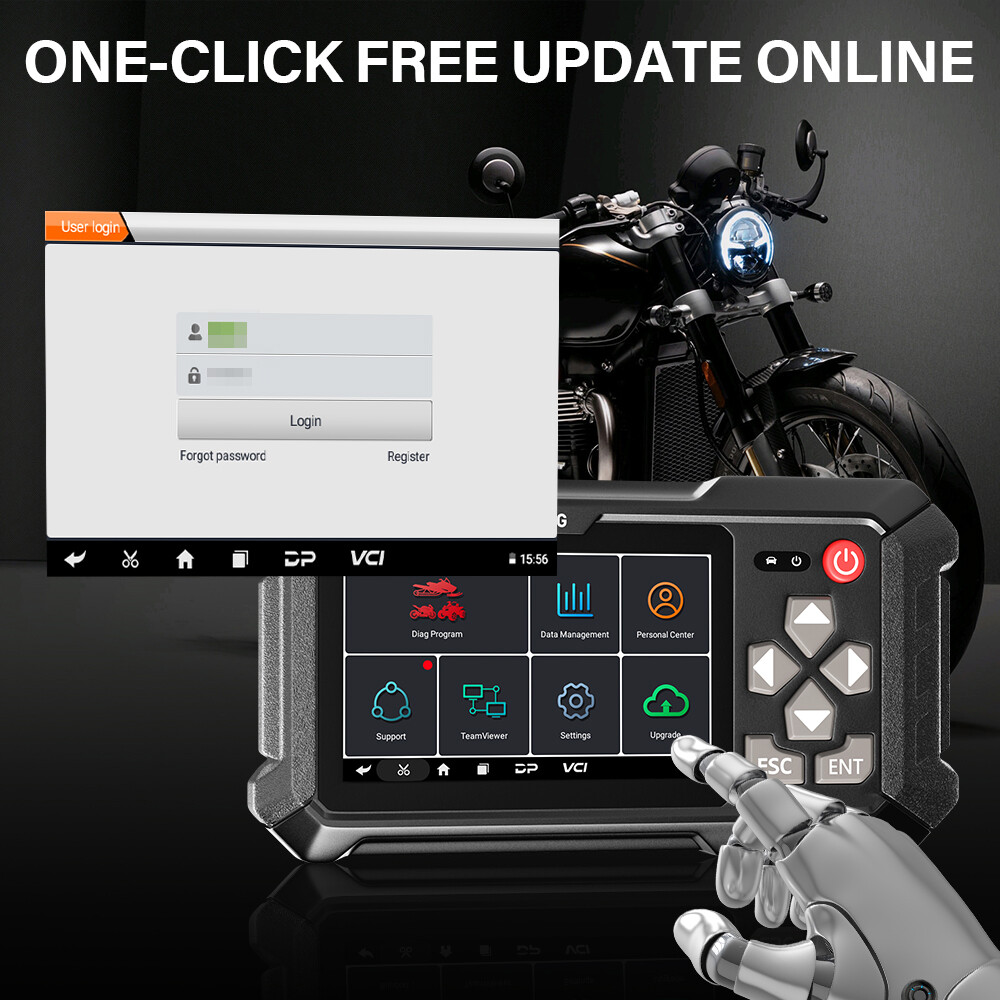 Motorcycle All System Diagnostic Tool Moto Scanner E-CU Coding for BRT Victory