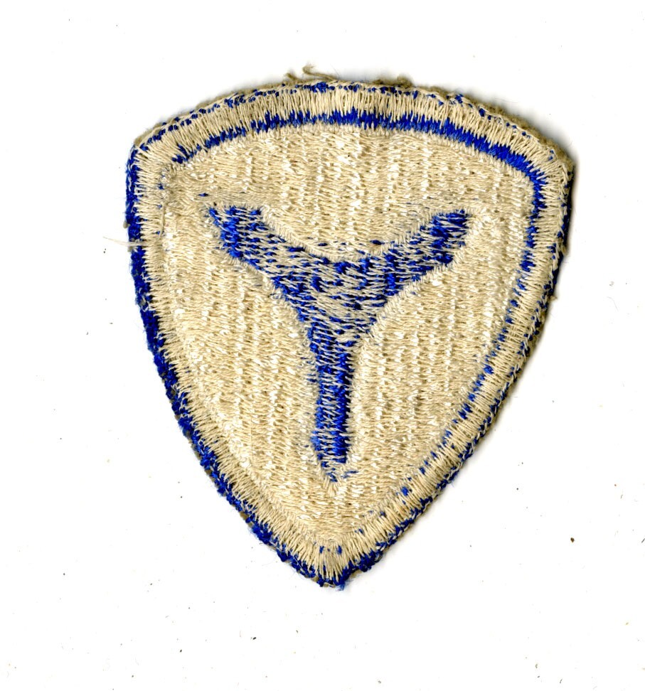 3rd Service Command White Back Patch WWII Vintage Mid Atlantic