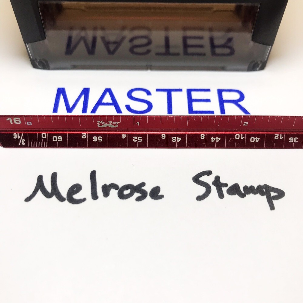 Master Rubber Stamp Blue Ink Self Inking Ideal 4913