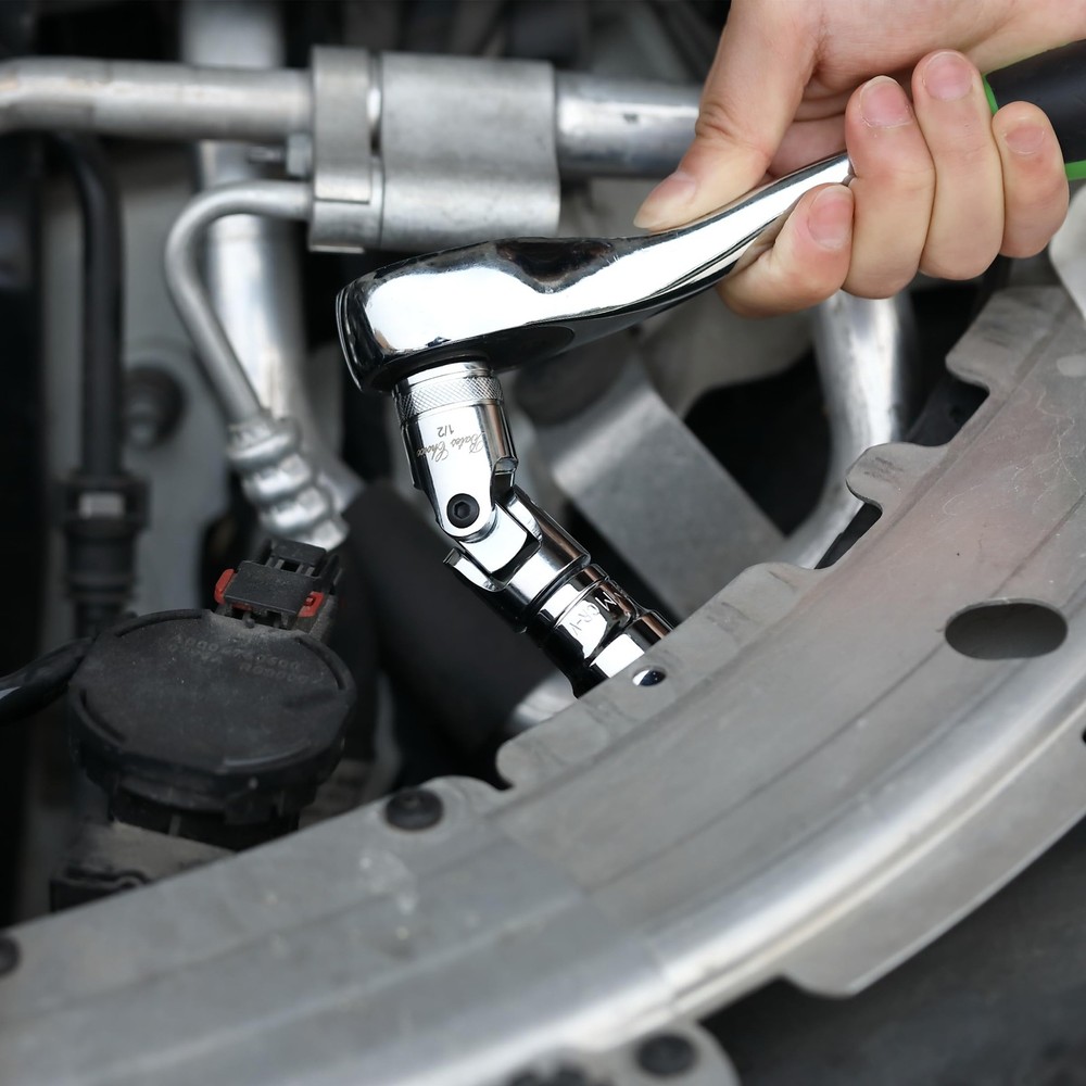 Bates 10pc Socket Accessory Set 1/4 3/8 1/2" Drive Extensions Adapters Silver